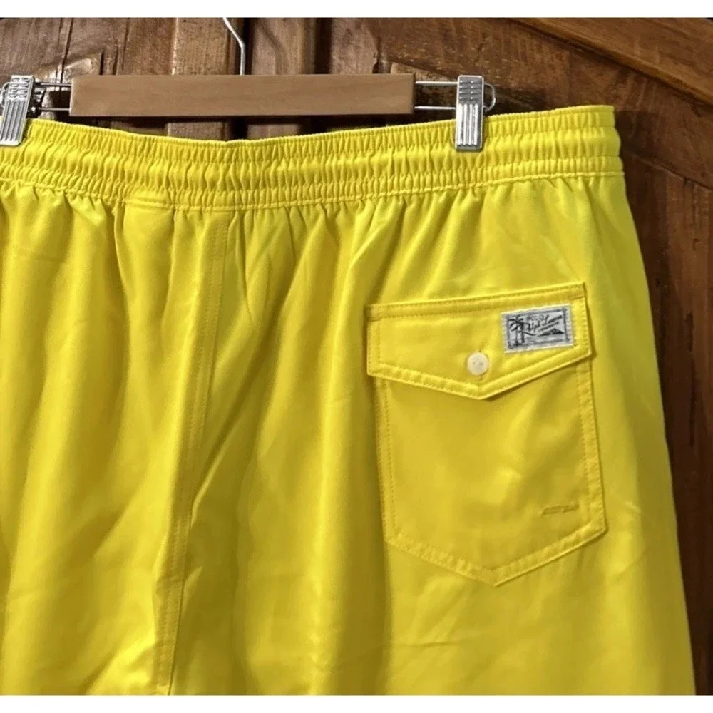 Mens Polo Ralph Lauren Big & Tall Traveler Shorts Swim Trunk Lined Sz XLT $85‎